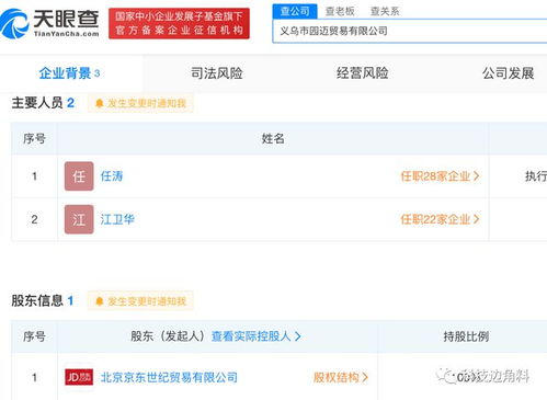 京东成立义乌园迈贸易公司，深化电商布局与赋能产业带发展